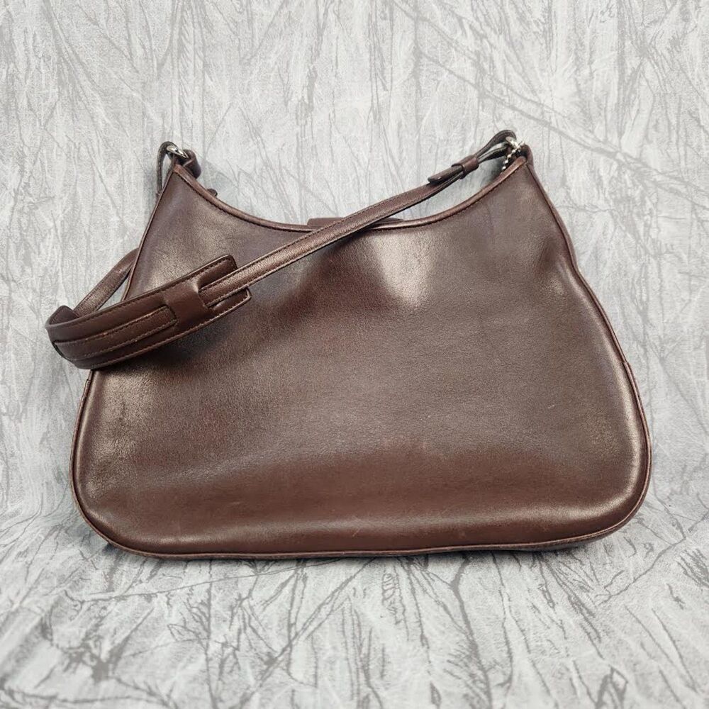 VTG Coach Legacy Demi Hobo Shoulder Bag D1K-8319 Age 2001 Y2K Brown